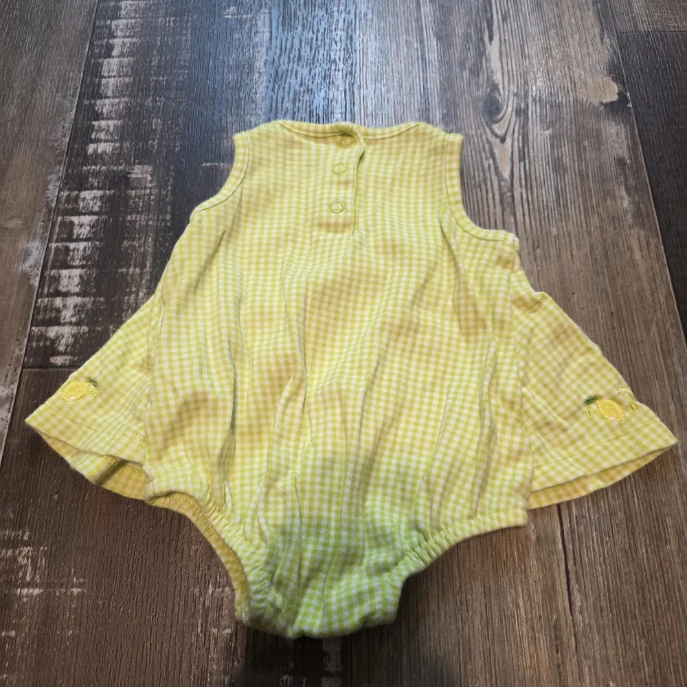 Carter's Yellow Gingham Diaper Cover Set